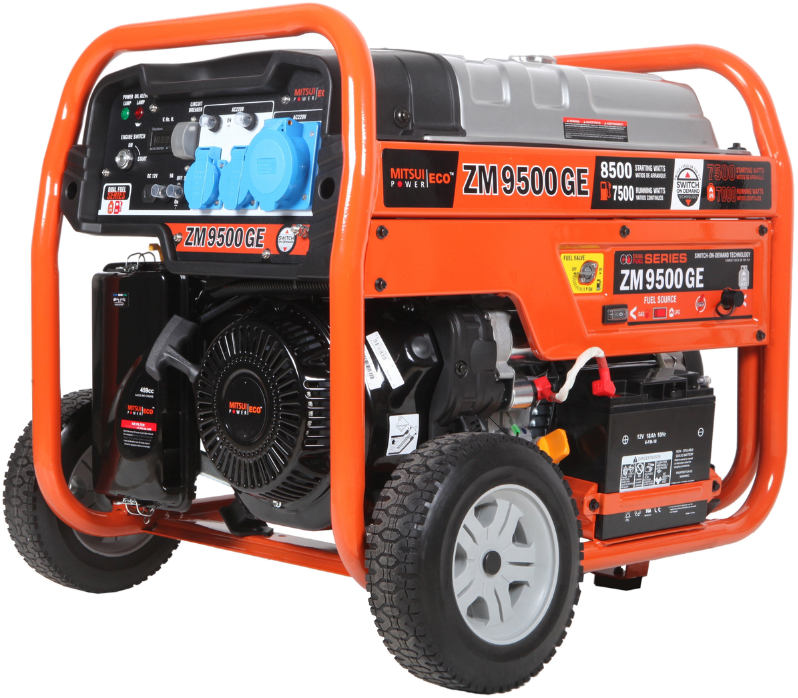 Газо-бензиновый генератор Mitsui Power ECO ZM 9500 GE